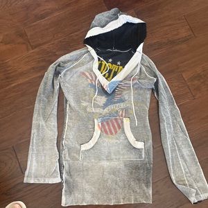 Affliction reversible sweater